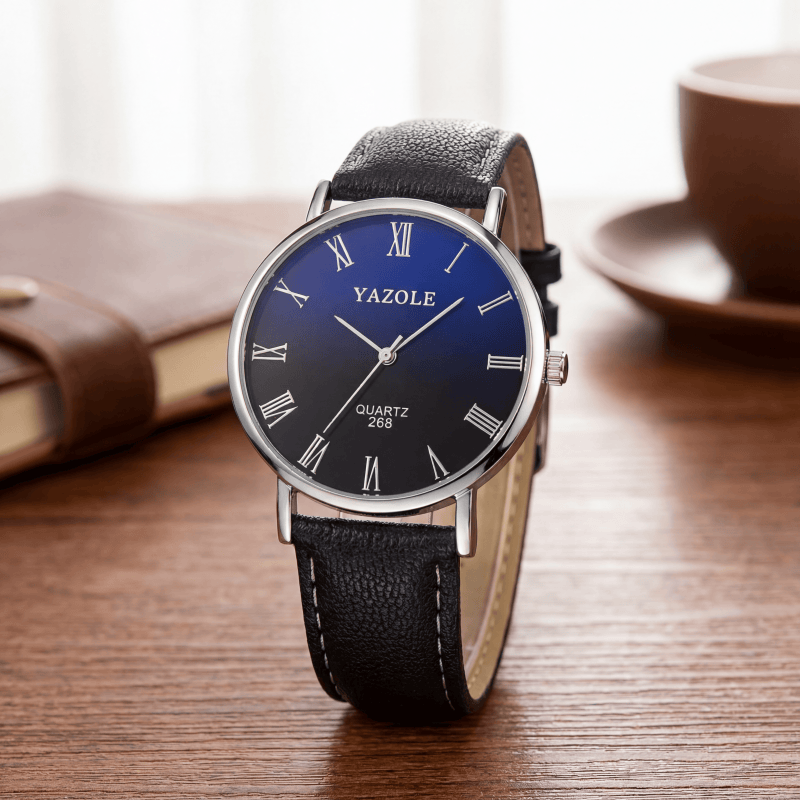 YAZOLE Minimalist Quartz Watch - đánh giá và giá Leather Watch Band Men