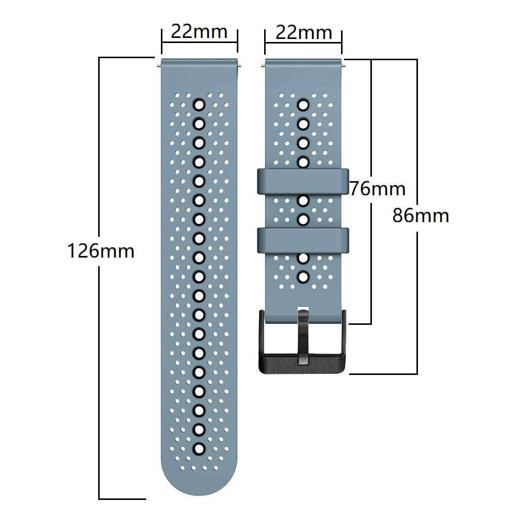 22mm Silicone Band For COROS P - đánh giá và giá Silicone Watch Band 22Mm