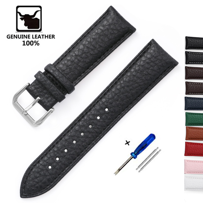 Litchi Pattern Soft Leather Wa - đánh giá và giá Suede Strap Watch