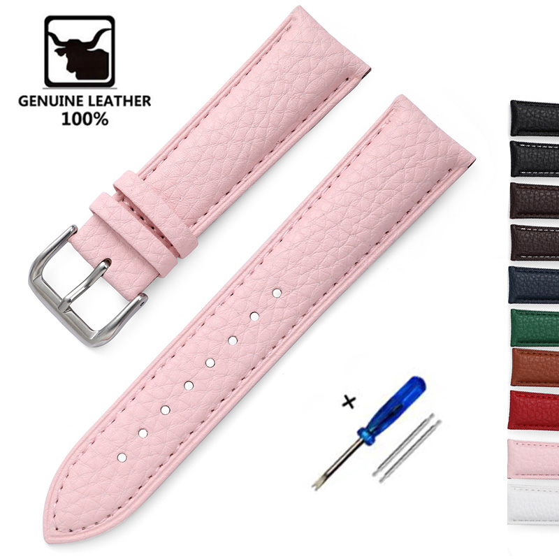 Litchi Pattern Soft Leather Wa - đánh giá và giá Suede Strap Watch