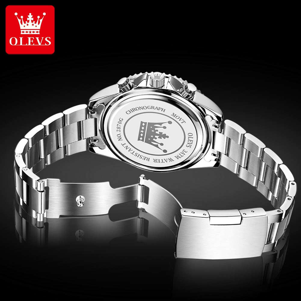 OLEVS 2870 Men's Watches Moon  - đánh giá và giá Rolex Watch Datejust
