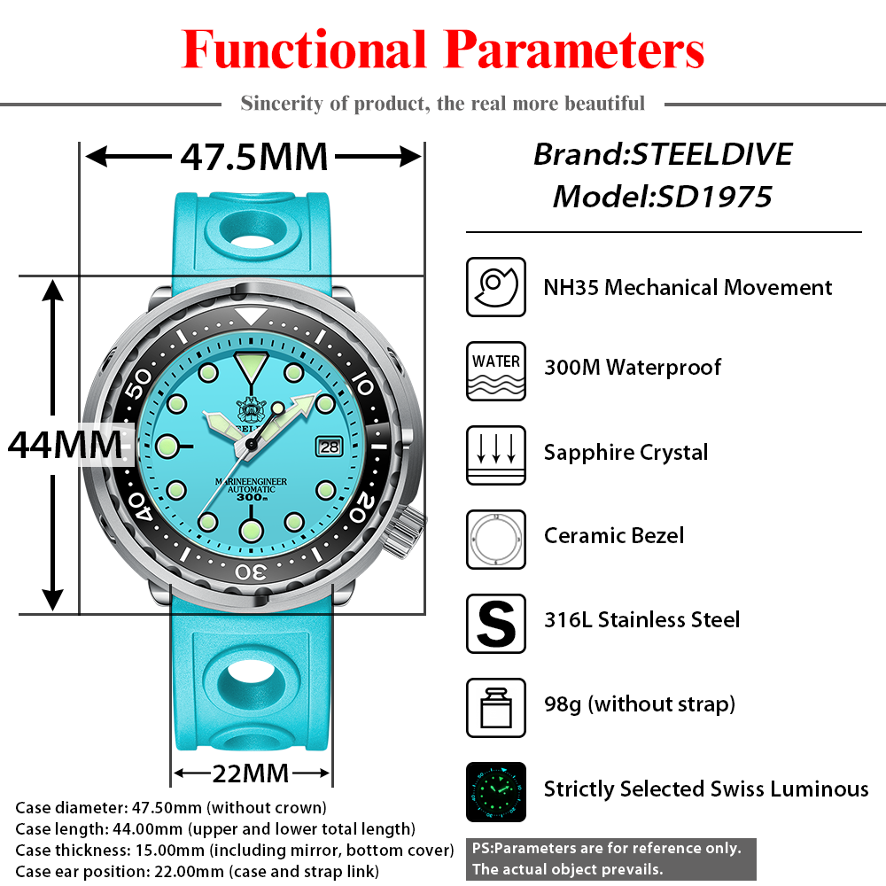 STEELDIVE SD1975 Nam Tự Động N - đánh giá và giá Citizen Watch Tsuyosa