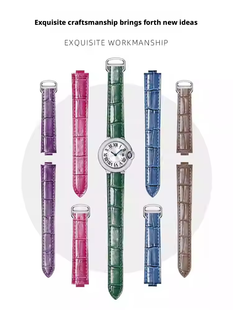 Leather watch strap for Cartie - đánh giá và giá Cartier Watch Ballon Bleu