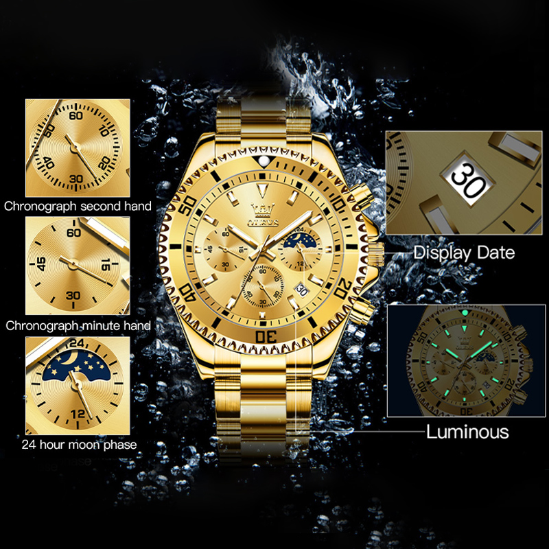 OLEVS 2870 Men's Watch Top Bra - đánh giá và giá Rolex Watch Datejust